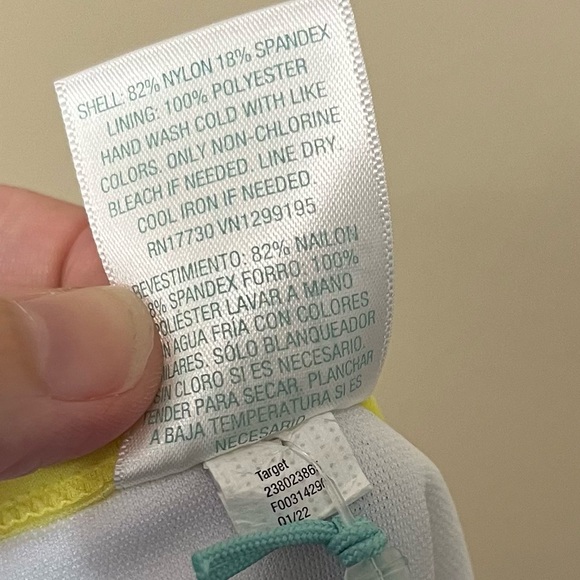 NWT Kona Sol Yellow Stripe Bikini Bottom Size XL - Picture 9 of 11